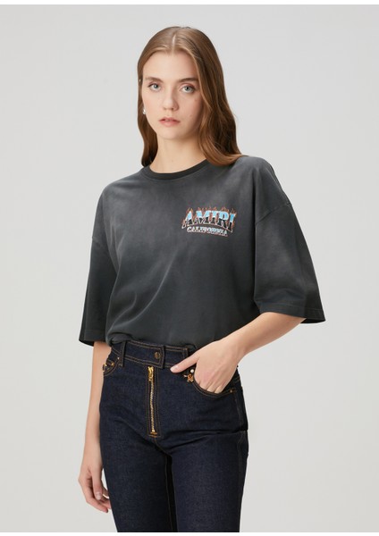 Antrasit Baskılı T-Shirt modelleri