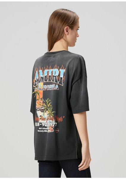 Antrasit Baskılı T-Shirt fırsatları