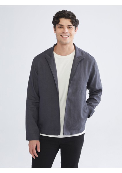 Yeni Sezon Dik Yaka Uzun Kollu Erkek Mont