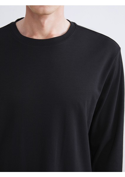 Yeni Sezon Bisiklet Yaka Uzun Kollu Erkek Sweatshirt modelleri
