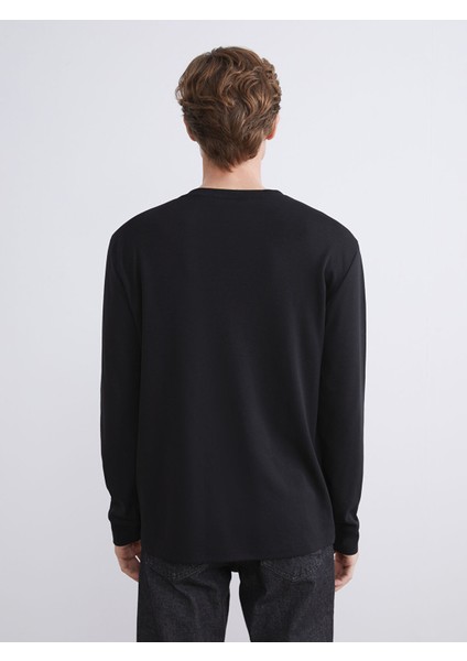 Yeni Sezon Bisiklet Yaka Uzun Kollu Erkek Sweatshirt fırsatları
