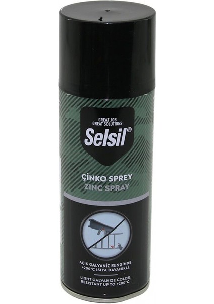 Selsil TAB-442 Çinko=açık Galvaniz Renk Sprey Boya 400ML (4887)