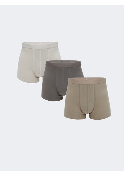 Yeni Sezon Rahat Kalıp Pamuklu Esnek Erkek Boxer 3'lü