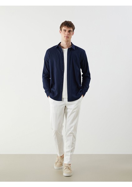 Yeni Sezon Slim Fit Uzun Kollu Gabardin Erkek Gömlek fiyatları