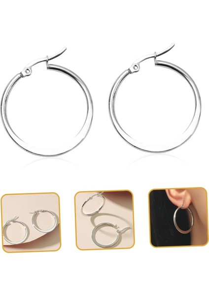 Çift Büyük Altın Halka Küpeler Yuvarlak Küpe Vintage Küpe Kadınlar Için Küpe Çiviler Kadınlar Için Döngü Damla Küpeler Açıklama Küpeler Kadınlar Için Bayan Metal Gümüş Küpe Alaşım (Yurt Dışından) fiyatları