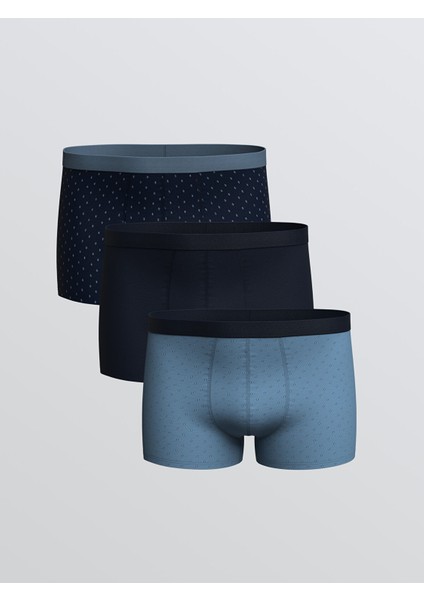 Yeni Sezon Standart Kalıp Pamuklu Esnek Erkek Boxer 3'lü