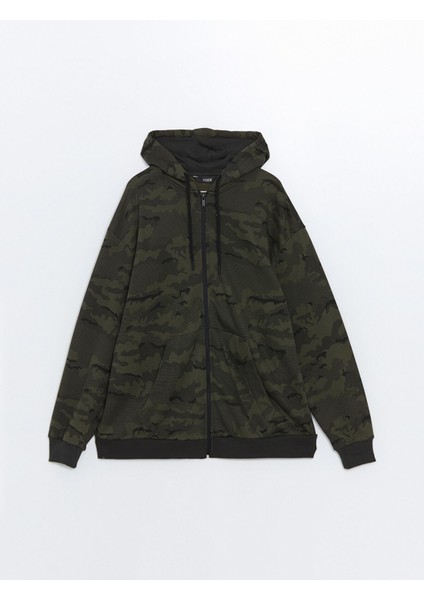 Yeni Sezon Kapüşonlu Uzun Kollu Erkek Fermuarlı Sweatshirt indirimleri