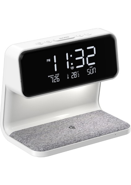 Kablosuz Şarj ve Işıklar ile Çalar Saat, Yatak Odası, Başucu Ofisi Için Dimmable Digtial Çalar Saat Şarj Istasyonu (Yurt Dışından) fiyatları