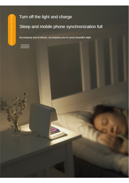 Kablosuz Şarj ve Işıklar ile Çalar Saat, Yatak Odası, Başucu Ofisi Için Dimmable Digtial Çalar Saat Şarj Istasyonu (Yurt Dışından) indirimleri