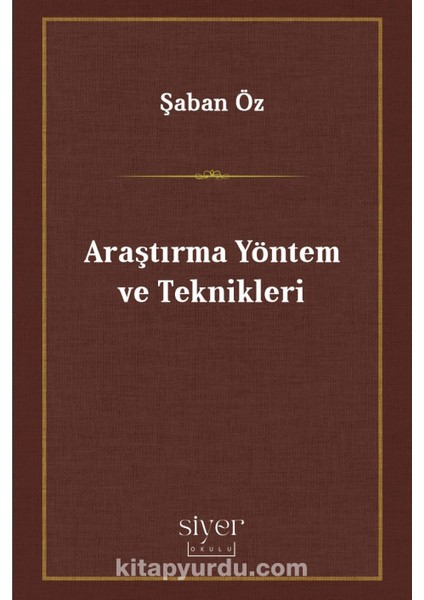 Araştırma Yöntem ve Teknikleri