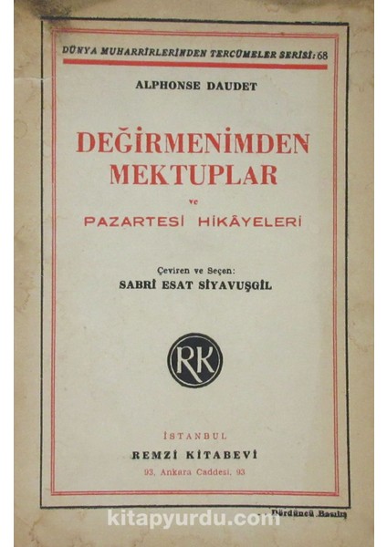 Değirmenimden Mektuplar ve Pazartesi Hikayeleri (4-B-43)