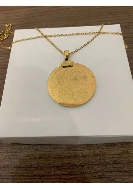 Yeni Çoklu Dua Kolye – Çelik Altın Kaplama, Manevi Koruyucu Takı