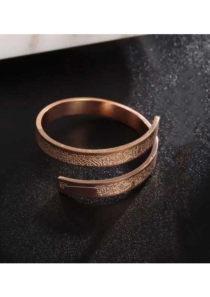 Yüzük - Ayetel Kürsi - Çelik Altın Kaplama, Manevi Koruyucu Takı fiyatları