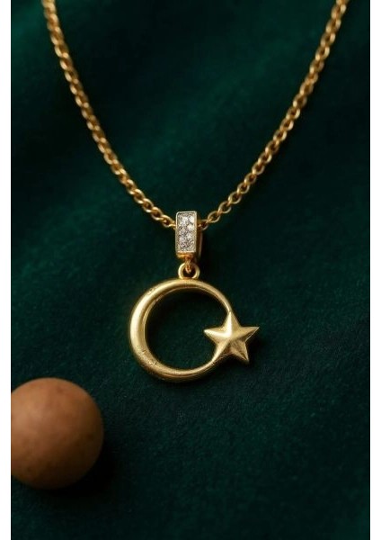 Ayyıldız Kolye – Çelik Altın Kaplama, Manevi Koruyucu Takı fiyatları