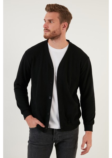 Pamuklu Regular Fit Düğmeli V Yaka 2'li Paket Hırka Erkek Hırka 456205S2 modelleri