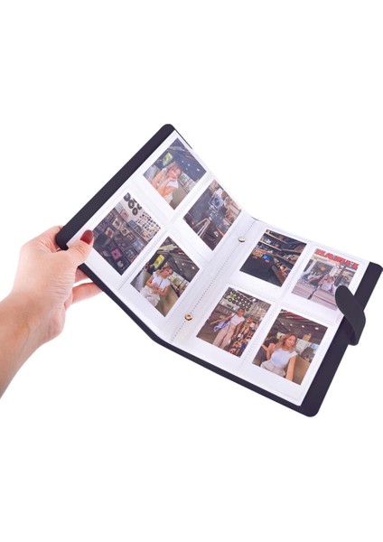 96 Fotoğraf Kapasiteli İnstax Polakart Siyah Fotoğraf Albümü indirimleri