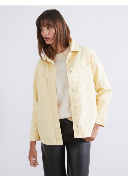 Yeni Sezon Oversize Kadın Gömlek Ceket
