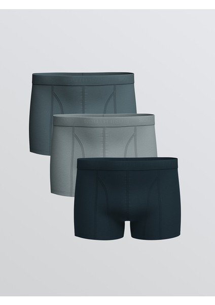 Yeni Sezon Standart Kalıp Pamuklu Esnek Erkek Boxer 3'lü
