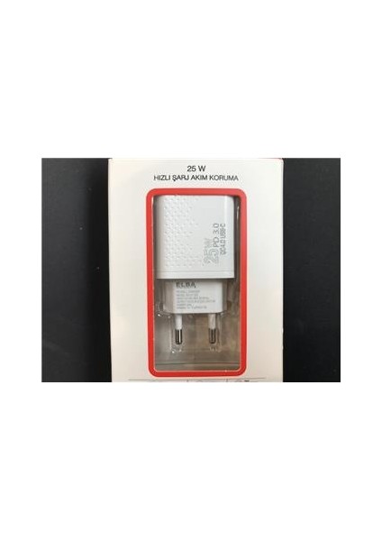 ELB42 Beyaz 25W Şarj Kafa+ Iphone Kablo Usb-C Pd3.0-Qc4.0(Akım Koruma-Hızlı Şarj-)
