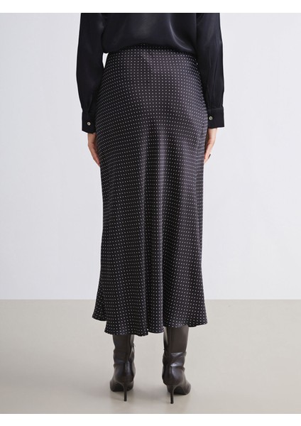 Yeni Sezon Beli Lastikli Puantiyeli Saten Etek fırsatları