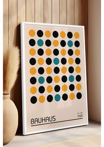 Bauhaus Serisi Beyaz Çerçeveli Poster, Tablo No:31 fırsatları