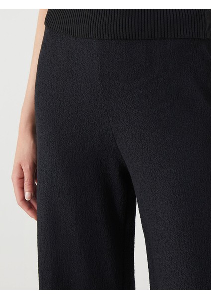 Yeni Sezon Beli Lastikli Dokulu Kadın Pantolon modelleri