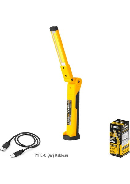 5056 Şarjlı LED Fener 800 Lümen Katlanır 3.7 Volt/ 2000 Mah indirimleri