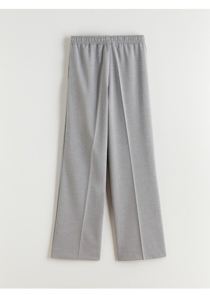 Yeni Sezon Beli Lastikli Geniş Paça Kadın Pantolon fiyatları