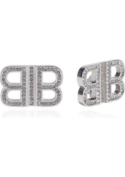 Silver Logolu Kadın Küpe