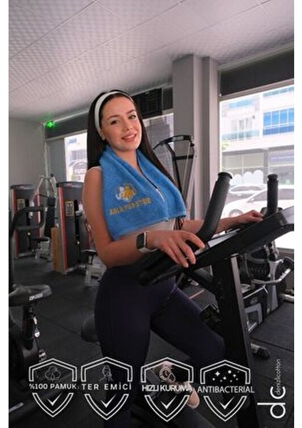 Nakışlı Sporcu Havlusu Pamuklu, Anti Bakteriyel, Ter Emici Fitness Plates Boks Tenis Spor Havlusu modelleri