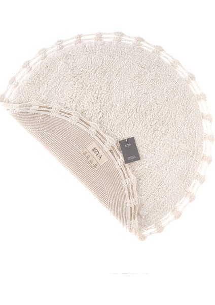 Luna Ekru Pamuklu Yuvarlak Banyo Paspası 90 x 90 cm fiyatları