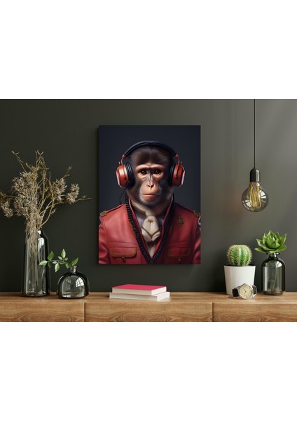 Şakacı Maymun - Ahşap Mdf Tablo