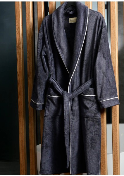 Pansy Pima Antrasit Pamuklu Unisex Bornoz indirimleri
