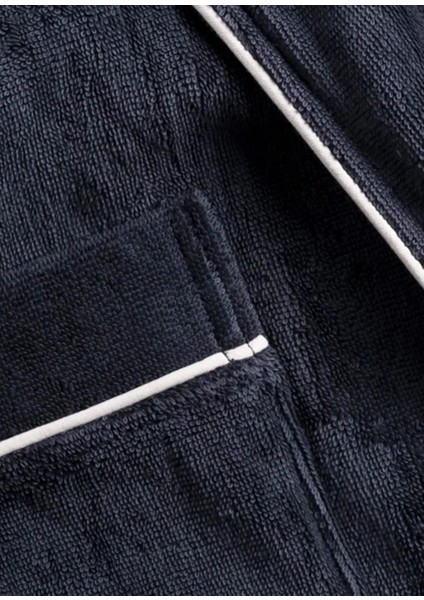 Pansy Pima Antrasit Pamuklu Unisex Bornoz