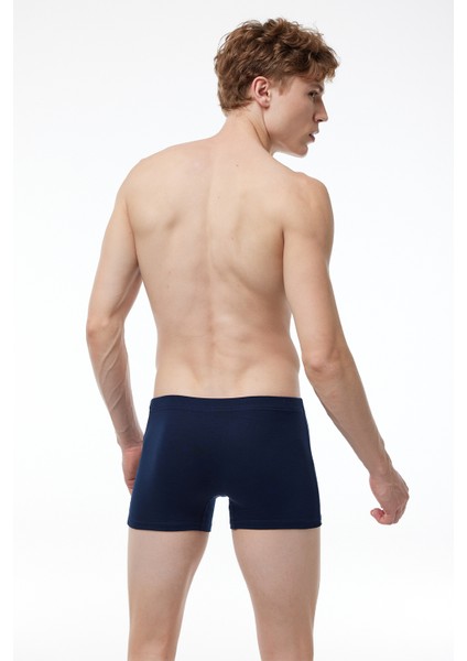 Erkek 3'lü Lacivert Premium Collection Modal Boxer 3M251 fırsatları