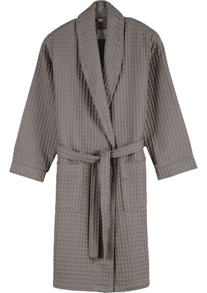 Aura Waffle Gri Kadın Bornoz