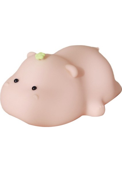 Hippo Bebek Gece Işık Sevimli Karikatür Çocuk Yat Başı Dekorasyon Atmosferi Hafif Yumuşak Işık Uyku Lambası (Yurt Dışından)