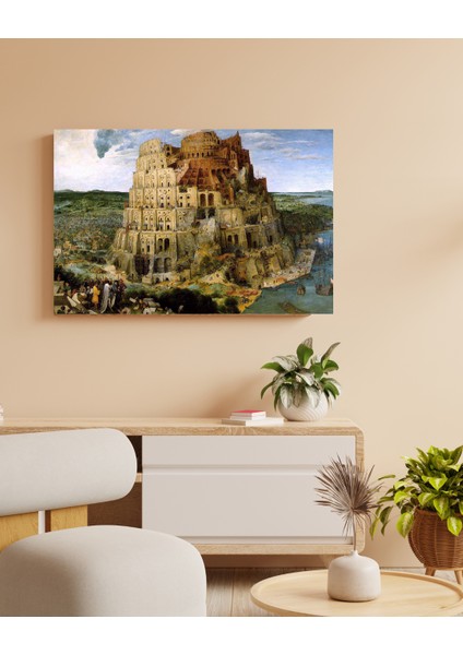 Pieter Bruegel The Elder - The Tower Of Babil - Ahşap Mdf Tablo