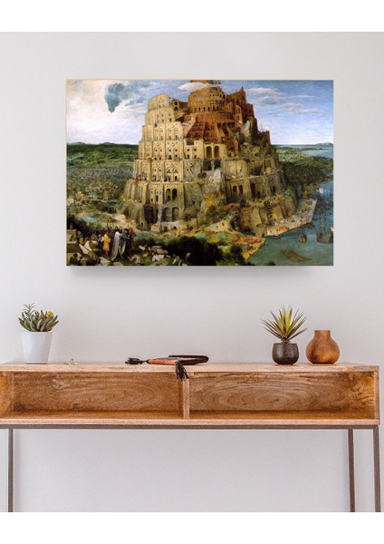 Pieter Bruegel The Elder - The Tower Of Babil - Ahşap Mdf Tablo modelleri