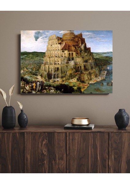 Pieter Bruegel The Elder - The Tower Of Babil - Ahşap Mdf Tablo fırsatları