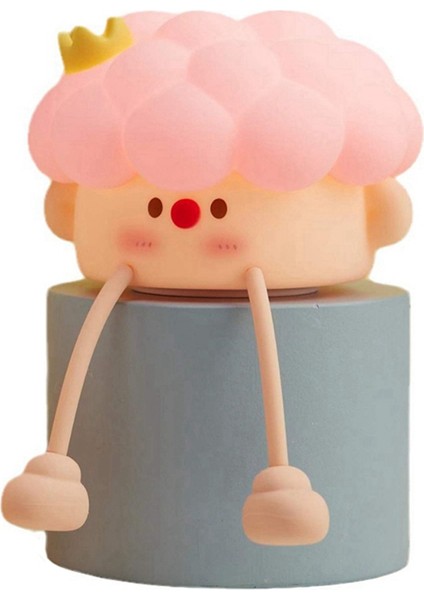 Küçük Prens Yatak Lambası Çocuk Yatak Odası Yurt Başucu Yatak Uyku Lambası Sevimli Hediye Prens Gece Işık Pembe (Yurt Dışından)