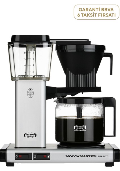 Kbg 741 Cam Potlu Mat Gümüş Filtre Kahve Makinesi