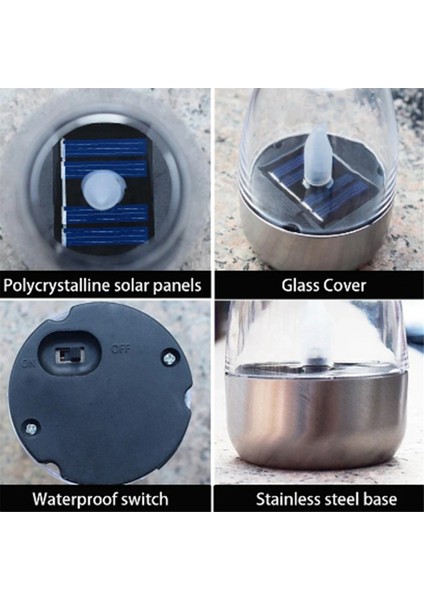 Güneş Mum Işık Açık LED Çim Dökümü Cadılar Bayramı Dekorasyon Gecesi Işık Su Geçirmez Bahçe Güneş Işığı A (Yurt Dışından) fırsatları