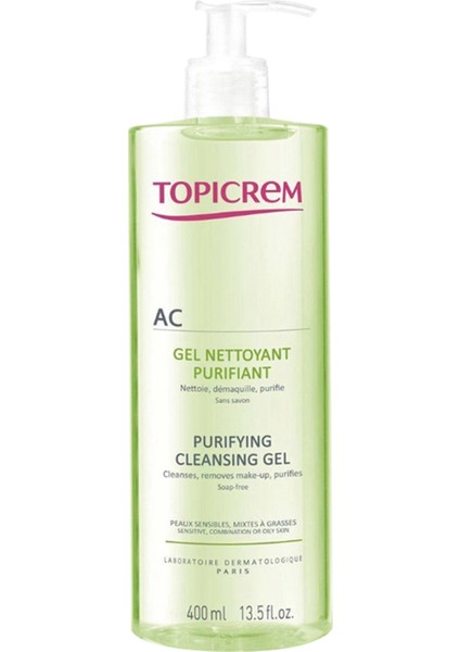 Ac Purifiying Cleansing Yağlı ve Hassas Ciltler Için Arındırıcı Yüz Temizleme Jeli 400 ml