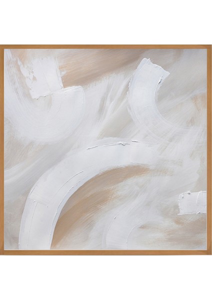 Beigy Tones Akrilik El Yapımı Tablo 90X90 cm