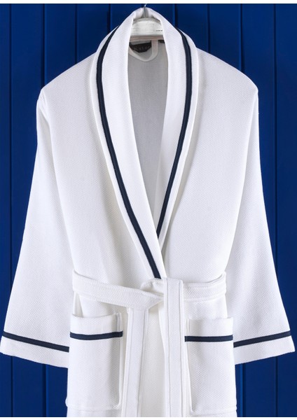 Livenza Beyaz Pamuklu Pike Unisex Bornoz fiyatları