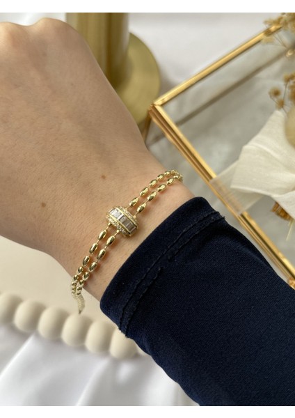 Taş Detaylı Dorika Bileklik
