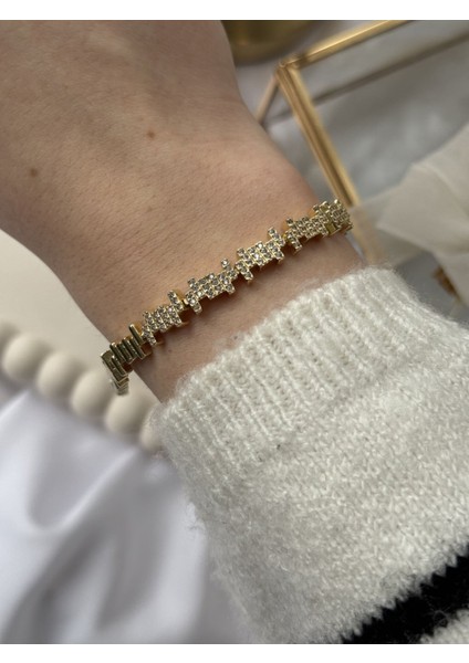 Taşlı Şerit Bileklik