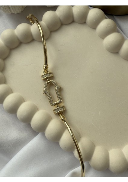 Taşlı Ok Detaylı Kelepçe Bileklik modelleri