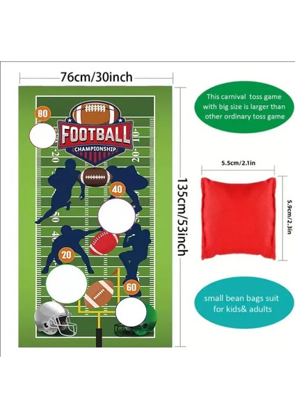 Kum Torbaları Oyuncak Oyun Oyunu Eğlence Oyunu Yetişkin Güvenlik Atma Çantası Çocuk Açık Noel Partisi Karnaval Çocuk Oyuncakları Renk: Rugby (Yurt Dışından)